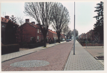 0360-45 Zicht op de Ooievaarstraat te Opheusden 2004 in verband met sloopplannen SWB. Rechts Verenigingsgebouw Eltheto