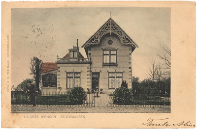 1054 Een prentbriefkaart van het huis Ouders Wensch in Buurmalsen