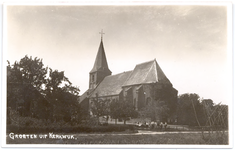 1158 Een prentbriefkaart van de oudste kerk van de Bommelerwaard, de Nederlands-hervormde kerk in Kerkwijk