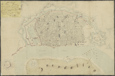 221 Kaart van de stad en de citadel van Antwerpen met aanduiding der versterkingen in de stad en aan de overkant van de ...