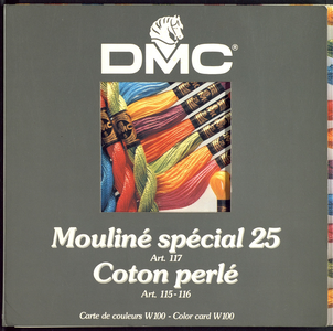 7580 Catalogus met alle kleuren splijtgaren en perlé, 1991