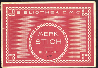 7584 Boekje met monogrammen, randjes, en andere patronen voor tapisserie en kruisteek, 1933
