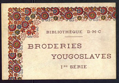 7595 Boekje met beschrijving en borduurpatronen uit de Joegoslavische volkskunst, deel 1, 1929