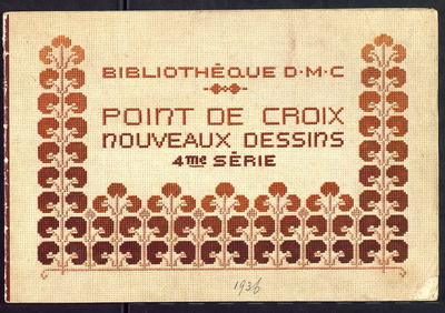 7603 Boekje met patronen voor tapisserie en kruissteek, 1936