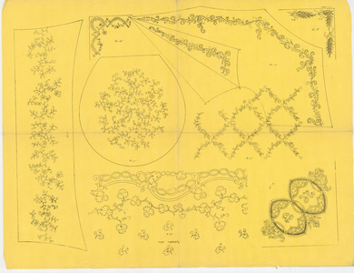 8153 Dit borduurpatroon bevat acht borduurpatronen voor vrij borduurwerk., 15 september 1840
