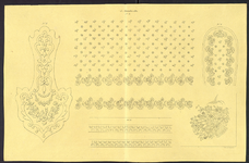 8214 Dit zijn vijf borduurpatronen voor vrij borduurwerk, 15 novembre 1841
