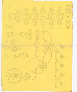 8244 Dit zijn zes borduurpatronen voor vrij borduurwerk, 15 juni 1842