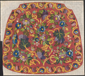 8027 Het patroon is bedoeld voor tapisseriewerk: dit is een stoelzitting waarop groepjes gestileerde bloemen en ...