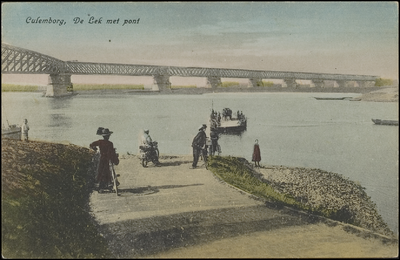 824 Oude Spoorbrug gebouwd tussen 1863 en 1868. De hoofdoverspanning is 154 meter samen met de aanbruggen toen de ...