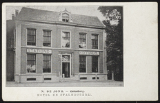 1880 Hotel aan de Stationssingel. Later werd hier het hoofdkantoor van meubelfabriek 'Gispen' in gevestigd.