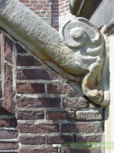 146 Detailopname van het stadhuis op de Markt in Culemborg. Het pand is in 1534 gebouwd. Dat gebeurde in opdracht van ...