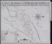 1 In 1726 is bij Passewaaij na een dijkdoorbraak een wiel of waaij ontstaan. Op de kaart is dit wiel zeer gedetailleerd ...