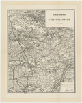109 Een kaart met daarop ingetekend de stoomtramverbinding Tiel-Buren-Culemborg, 1898