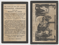 374 Bidprentje Hendrikus Verhoeckx, 15-09-1932