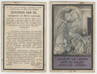 381 Bidprentje Gerardus van Os, 06-10-1943