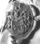 870 Zegel van: Adriaan de Roock d.d. 13 febr. 1748 schepen in de Hoge Bank van Zuilichem