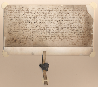 942 Akte, waarbij de magistraat aan Jacob van Riemsdijck, vaandrig in de compagnie van Jhr. Johan Vijgh, heer van ...
