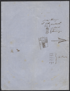 8211 Kadastrale schets van de omgeving Tolhuisstraat te Tiel E579 voor aanvraag koop grond, , , 1861