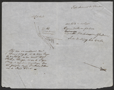 8216 Kadastrale schets van de Oude Tielseweg, D379, voor aanvraag van een stuk grond, 1863