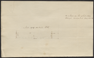 8220 Schets behorend bij de aanvraag van een stuk grond aan de Binnenhoek, , , 1864