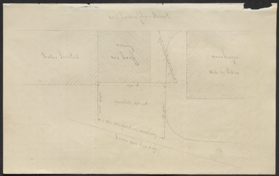 8236 Plattegrond met verzoek van H.J. v. Haaf om tuin Buiten de Westluidense Poort te mogen behouden, , , 1872