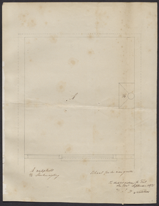 8247 Situatieschets voor oprichting van een kuiperij in de Waterstraat C 77, E1746, , , 1875