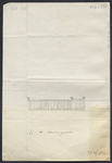 8622 Tekening behorend bij het verzoek van W. Wielders tot het plaatsen van een hek, , , 1890