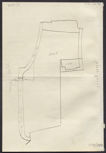 8941 Tekening behorend bij de aanvraag van W.J.J. Besier voor het plaatsen van een loopplank over de Dode Linge, , , 1897