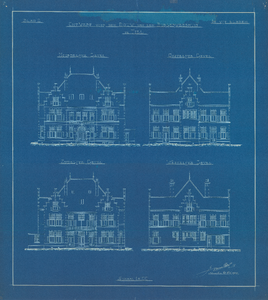 502 Ontwerpen gevels, Ontwerp voor den bouw van een Burgerweeshuis te Tiel, blad 2, 1904