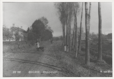 0362-1086 Landelijk tafereel met links huis Batenwijk (van fam. Batenburg, een artsenfamilie) en rechts achter de bomen ...
