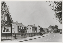 0362-1119 Huizen aan de Homoetsestraat ter hoogte van de Buitenweg. Midden: groene kruisgebouw, rechts: boerderij van ...