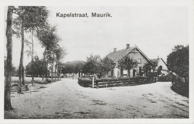0362-177 Kapelstraat te Maurik ter hoogte van de in 1819 gebouwde woning voor de 'Veldschutter', deze woning is gebouwd ...