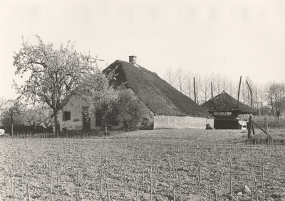 Lie 114 Oud keuter-boerderijtje aan de Lienderveldsestraat nr. 1 te Lienden. Het pand werd bewoond tot februari 1965. ...