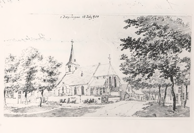 Lie 213 Kerk en dorpsplein te Ingen, 18 juli 1750