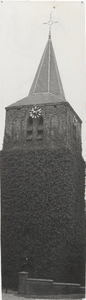0369-35 Foto van de toren van de Nederlands Hervormde Hiense kerk aan de Waalbandijk in Dodewaard. De foto is genomen ...