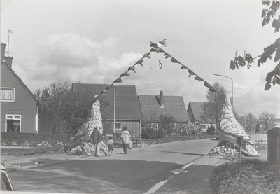 0369-283 Bevrijdingsboog in de Pluimenburgsestraat