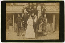 2312 Foto van de bruiloft van Everhard Johan Carel van Lidth de Jeude (1851-1937 en Clara Cornelia Rouffaer ...