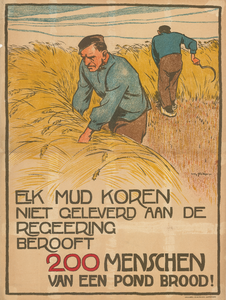 1899 Elk mud koren niet geleverd aan de regeering berooft 200 menschen van een pond brood!