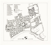 342 Een kleine straatnamen plattegrond van Rauwenhof en Drumpt-zuid. Met een legenda van de straatnamen en de nummering ...
