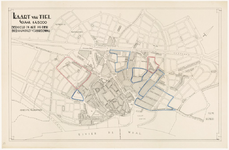390 Een plattegrond van de stad Tiel, zoals bedoeld in artikel 10 der bebouwingsverordening: met een stratenplan dat ...