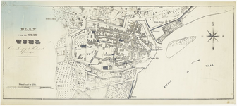 409 Een plattegrond van de binnenstad van Tiel in 1854, [1940]