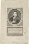 471 Een portretgravure van Isaäk de Leeuw, laatst predikant te Rotterdam, overleden op 3 september 1775, oud zijnde 35 ...
