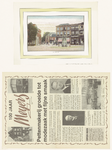 534 Een facsimile van een kleuren prentbriefkaart van de Groenmarkt (Markt) richting Voorstad. Een geschenk aangeboden ...