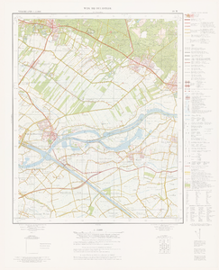 593 Topografische kaart van het gebied Wijk bij Duurstede (39 B), met tussen de hoekpunten Doorn, Amerongen, Asch en ...