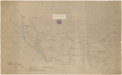 681 Een kaart van de gemeente Tiel. Toelichtende tekening op het raadsbesluit van 17 november 1931, no. 10, tot ...