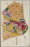 685 Een plattegrond van de Tielse binnenstad met een structuurplan. Met uitgebreide legenda die een verklaring geeft ...