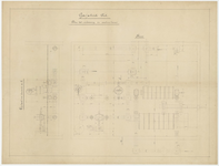 690 Een bouwtekening voor de verbouwing van de machinekamer van de gasfabriek te Tiel, Gasfabriek Tiel, [1920]