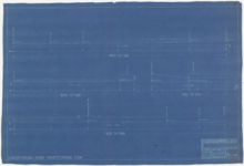694 Een tekening van de lengteprofielen van de riolering aan de Startschestraat en de Lingedijk, 1928