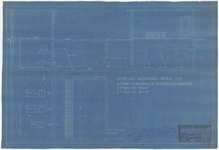 719 Een tekening van de opstelling van een rioolgemaal met drie centrifugaalpompen, 1928