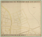 736 Een uitbreidingsplan van Tiel met de wegenkaart, blad 9. Dit uitbreidingsplan is goedgekeurd door de gemeenteraad ...